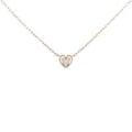 K10PG ハート ダイヤモンドネックレス
