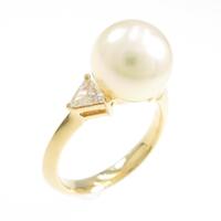 K18YG アコヤパールリング