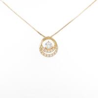 【新品】K18YG ダイヤモンドネックレス 0．266ct・G・SI1・GOOD