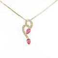 K18YG／750YG ルビーネックレス
