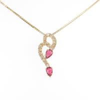 K18YG／750YG ルビーネックレス