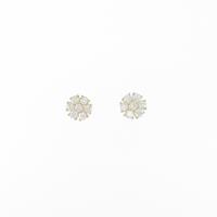 【リメイク】K18YG フラワー ダイヤモンドピアス
