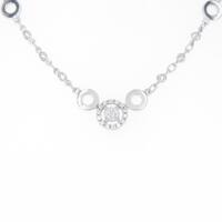 K18WG ダイヤモンドネックレス