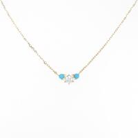 K18YG トルコイシネックレス