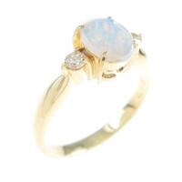 K18YG オパールリング