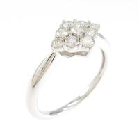 K18WG ダイヤモンドリング