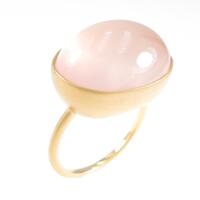 【リメイク】K18YG ローズクオーツリング