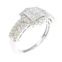 K18WG ダイヤモンドリング