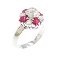 K18WG ルビーリング