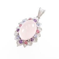 PT ローズクオーツペンダント