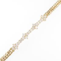 K18YG ダイヤモンドブレスレット