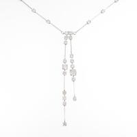 K18WG ダイヤモンドネックレス