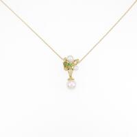 K18YG カラーストーンネックレス