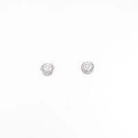 【リメイク】K18WG ダイヤモンドピアス