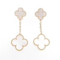 ヴァンクリーフ＆アーペル マジックアルハンブラ 2モチーフ ピアス