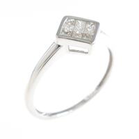 K18WG ダイヤモンドリング