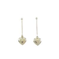 K18YG ハート ピアス