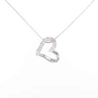 PT ハート ダイヤモンドネックレス