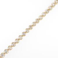 K18YG ダイヤモンドブレスレット