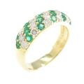 K18YG エメラルドリング