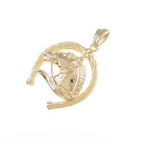 K18YG ホース ペンダント