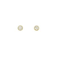 【リメイク】K18YG ダイヤモンドピアス 0．190ct・0．210ct・E?F・VVS2・GOOD