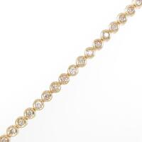 K18YG ダイヤモンドブレスレット