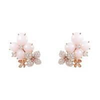 ショーメ オルタンシアオーブロゼ ピアス