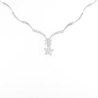 K14WG ダイヤモンドネックレス