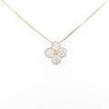 K18YG フラワー ダイヤモンドネックレス