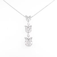 750WG／K18WG ダイヤモンドネックレス