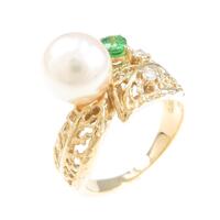 タサキ アコヤパールリング