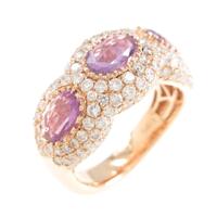 【新品】K18PG サファイアリング