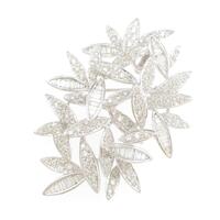 K18WG ダイヤモンドブローチ