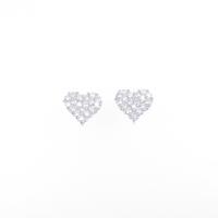 【リメイク】K18WG ハート ダイヤモンドピアス