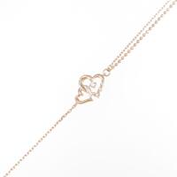 4゜C ハート ダイヤモンドブレスレット