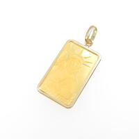 【新品】K18YG（枠） インゴット ペンダント