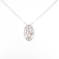 K18WG／K18PG ハート ダイヤモンドネックレス