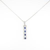 K18YG サファイヤネックレス