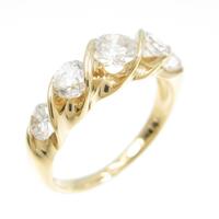 K18YG ダイヤモンドリング