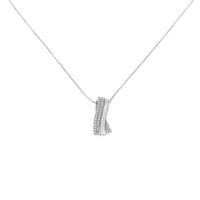 K18WG ダイヤモンドネックレス