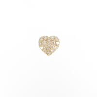 ポンテヴェキオ ハートパヴェ ピアス 片耳