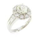 プラチナダイヤモンドリング 1．008ct M SI2 オーバルカット