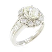 プラチナダイヤモンドリング 1．008ct M SI2 オーバルカット