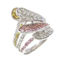 K18WG サファイヤリング 拡散処理未検査