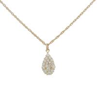 750WG／K18WG パヴェ ダイヤモンドネックレス