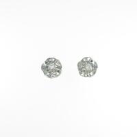 PT フラワー ダイヤモンドピアス