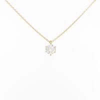 【リメイク】K18YG ダイヤモンドネックレス 0．330ct D SI2 EXT