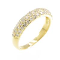 K18YG パヴェ ダイヤモンドリング