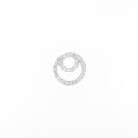 750WG／K18WG ダイヤモンドピアス 片耳